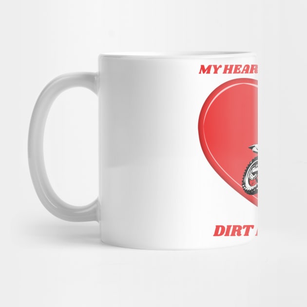 My Heart Belongs To A Dirt Bike Rider by MotoFotoDesign